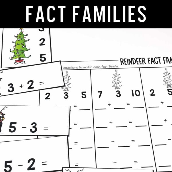 Reindeer Games Math Centers - The Teacher Bag