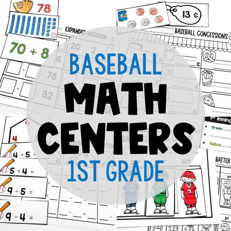 baseball math centers