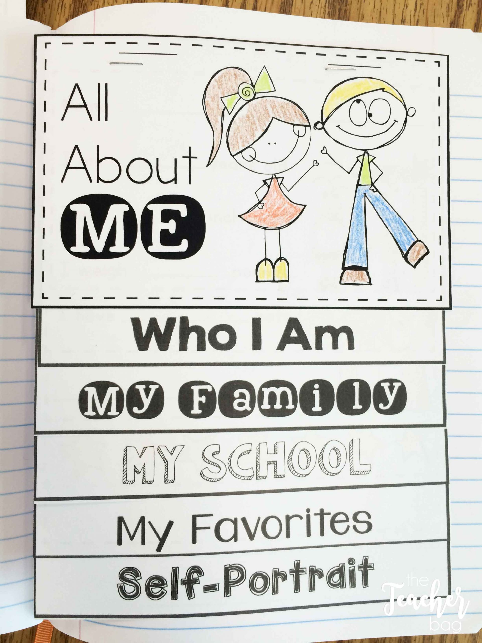 All About Me Flip Book - The Teacher Bag