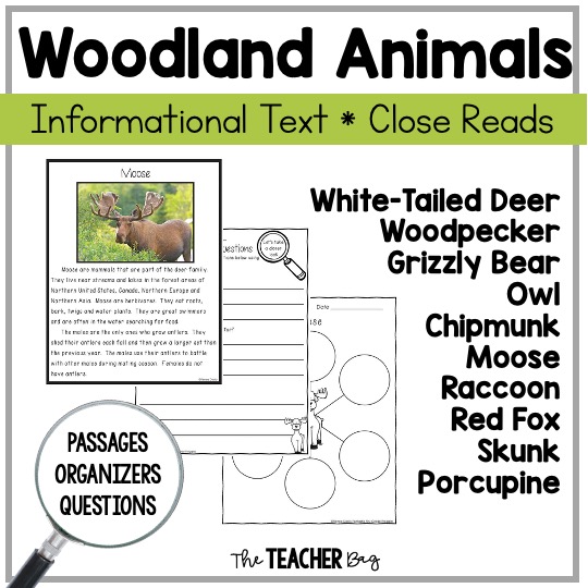 Woodland Animal Reading Passages