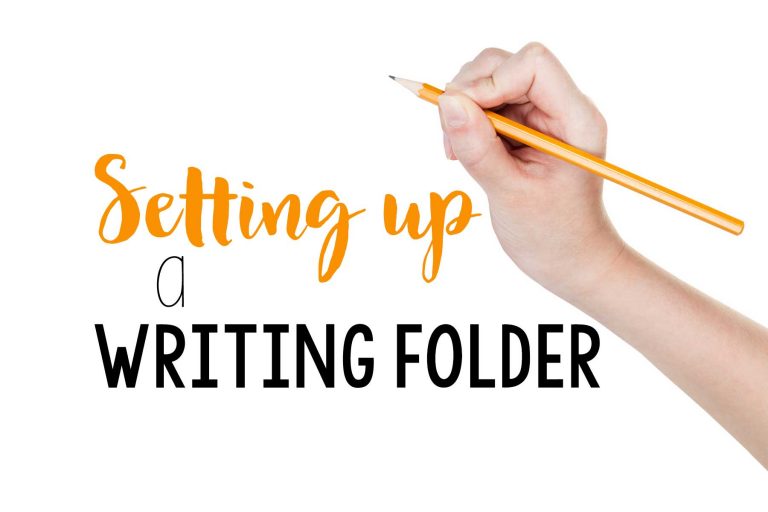 Setting Up A Writing Folder