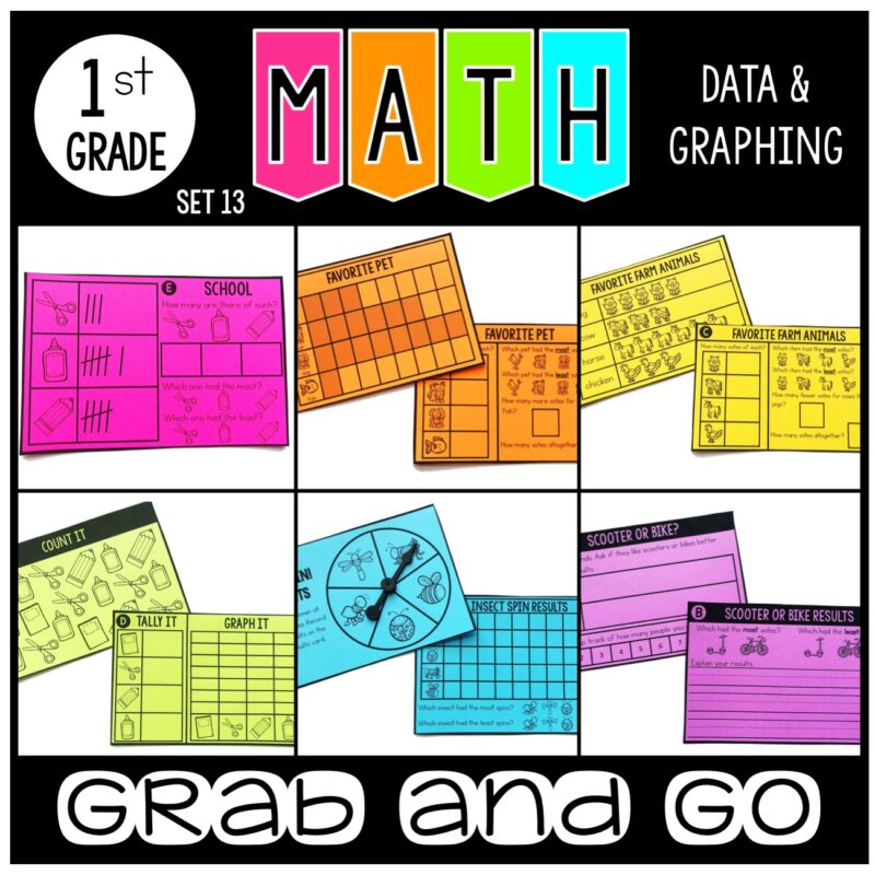 Grab and Go Math Data and Graphing - The Teacher Bag