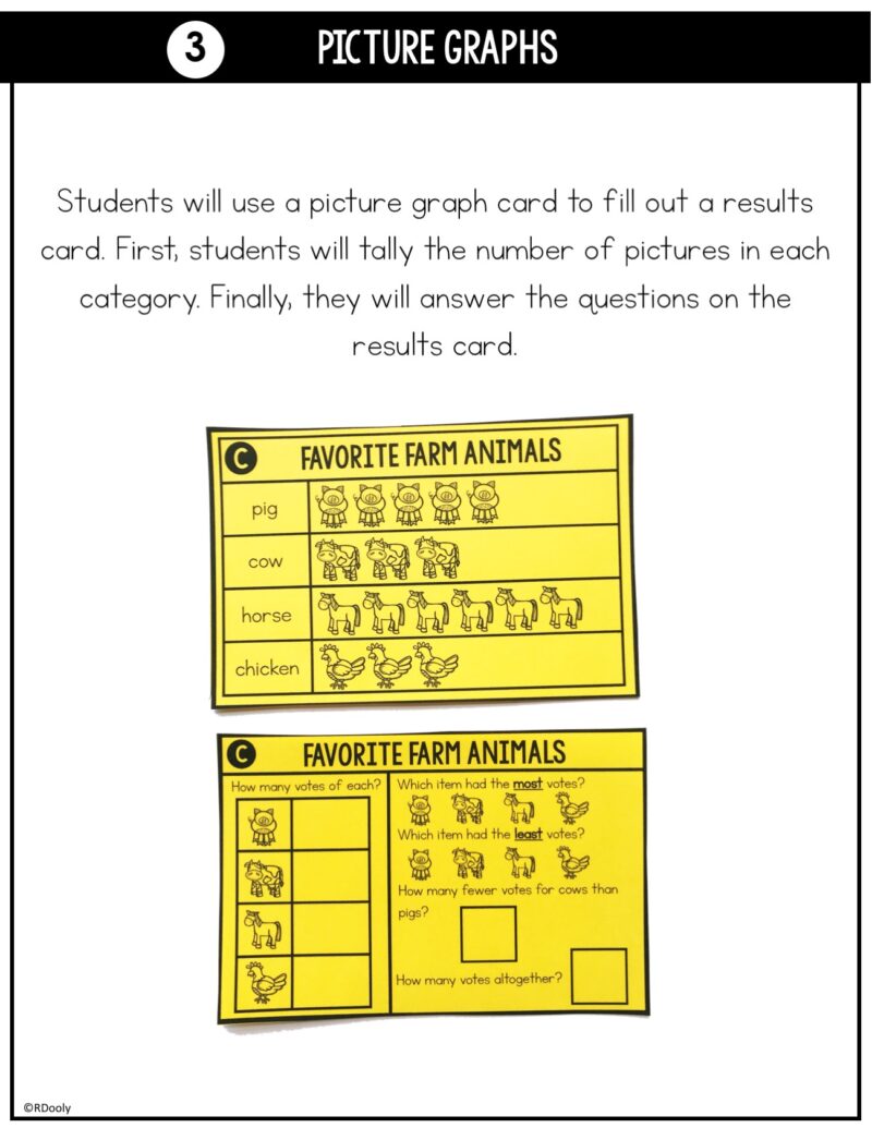 Grab and Go Math Data and Graphing - The Teacher Bag