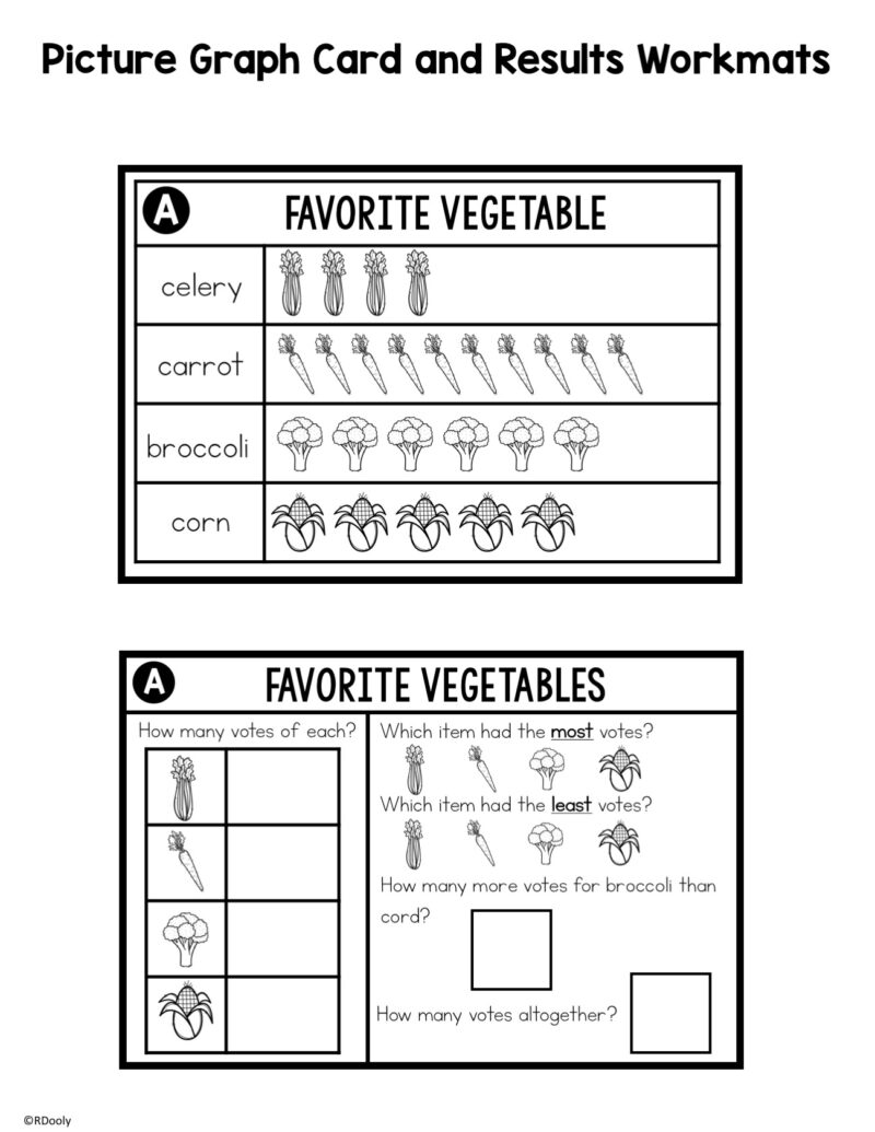 Grab and Go Math Data and Graphing - The Teacher Bag