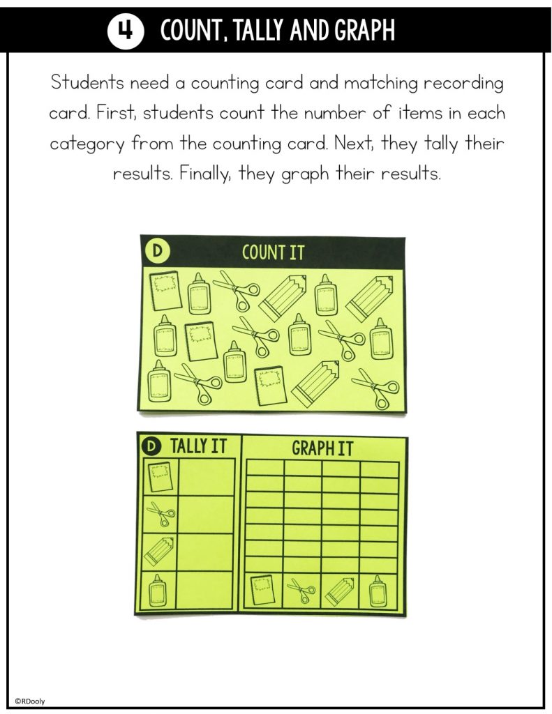 Grab and Go Math Data and Graphing - The Teacher Bag