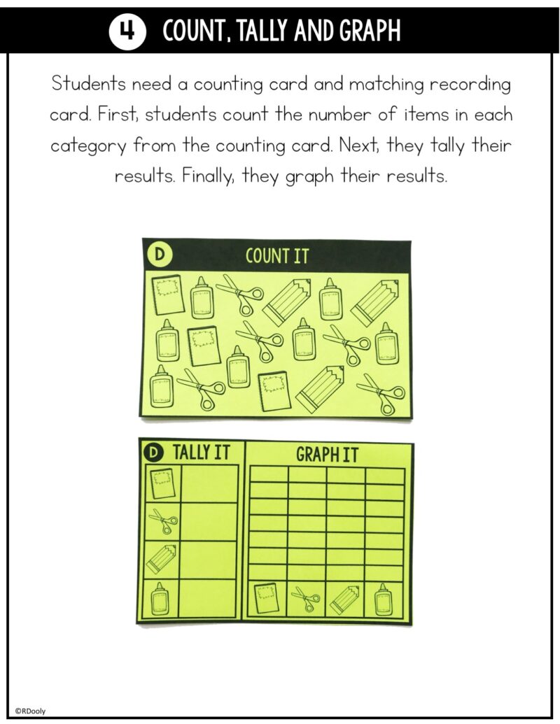 Grab and Go Math Data and Graphing - The Teacher Bag