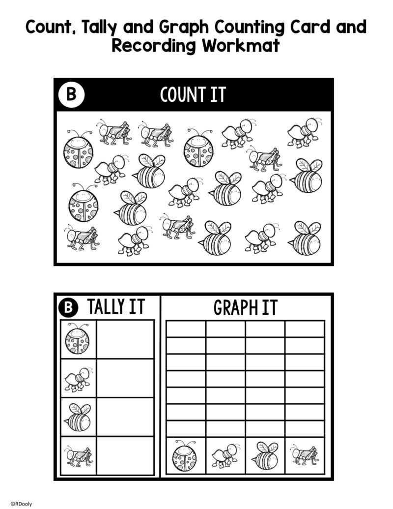 Grab and Go Math Data and Graphing - The Teacher Bag