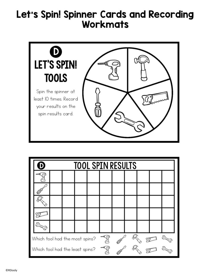 Grab and Go Math Data and Graphing - The Teacher Bag