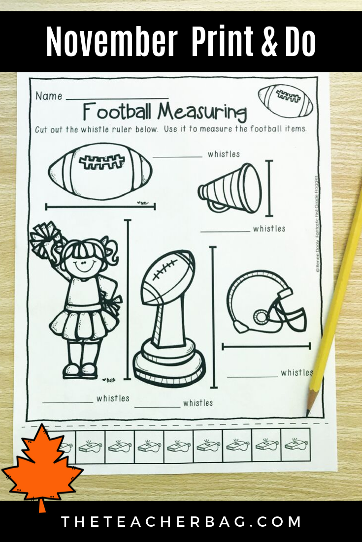 November NO PREP Printables for the Classroom - The Teacher Bag