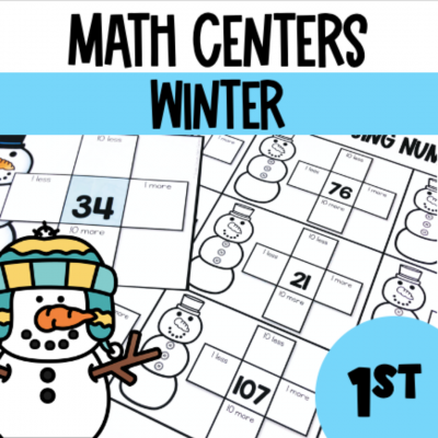 1st grade winter math centers
