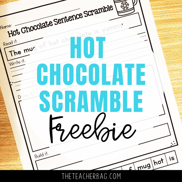 hot chocolate sentence scramble