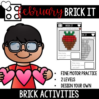Valentine's Day brick activities