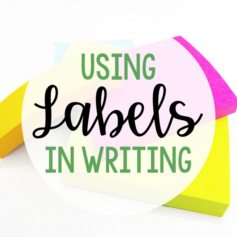 labels in writing