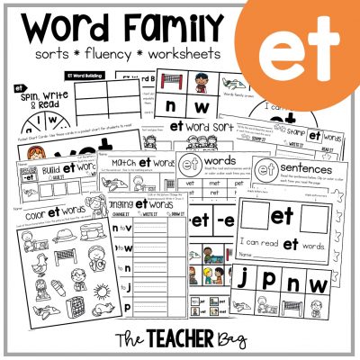 ET word family activities