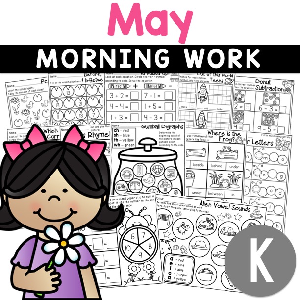 kindergarten May morning work