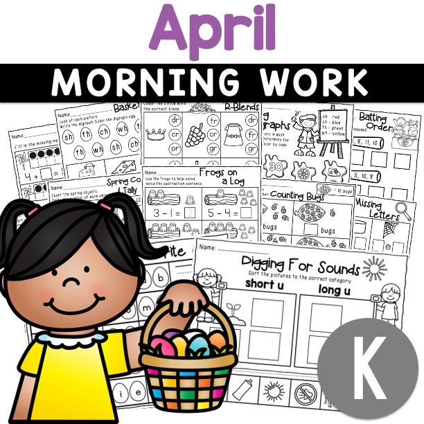 kindergarten April morning work