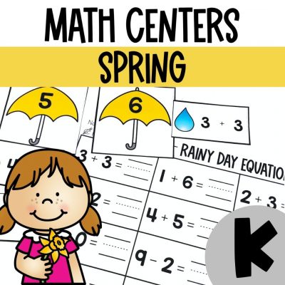 Kindergarten Spring Math Centers
