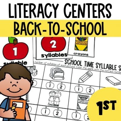Back-to-School 1st Grade Literacy Centers