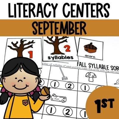 1st Grade Fall Literacy Centers