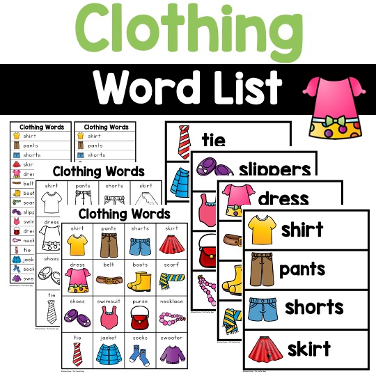 clothing words