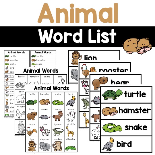 animal words
