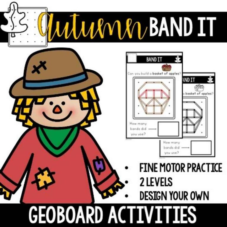 Autumn Geoboard Activities (September) 5 Autumn Geoboard Activities