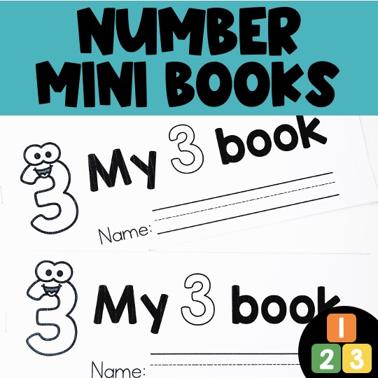number mini book